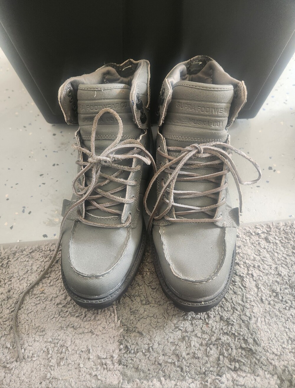 Supra Men's High-Top Boots in Gray